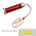 Hot selling 1W COB Aluminium Flexible Book Light